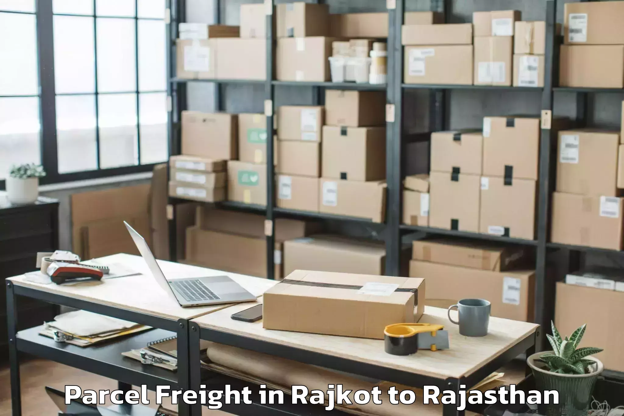 Professional Rajkot to Bijainagar Parcel Freight